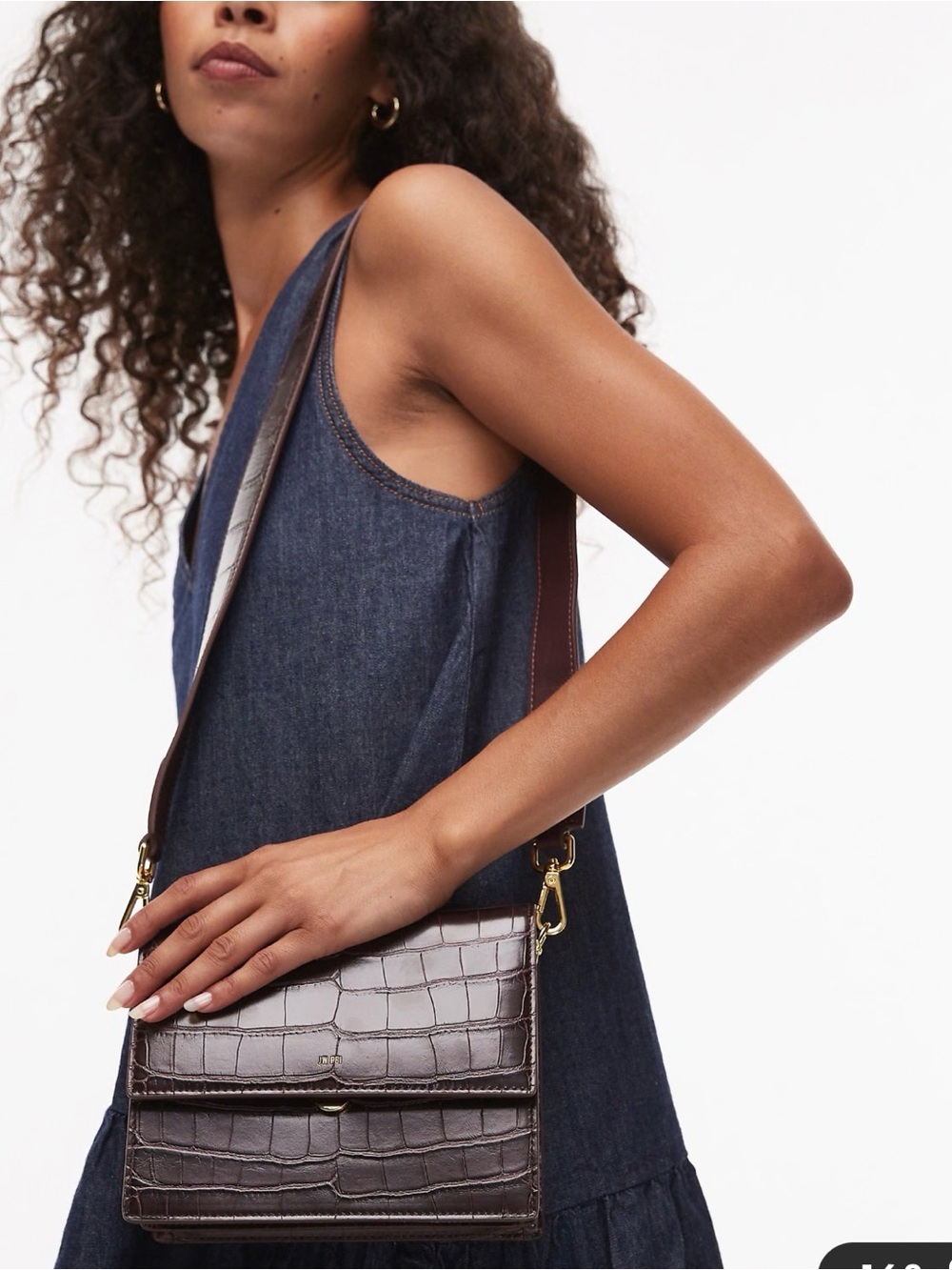 JW PEI mini flap croc bag NWOT